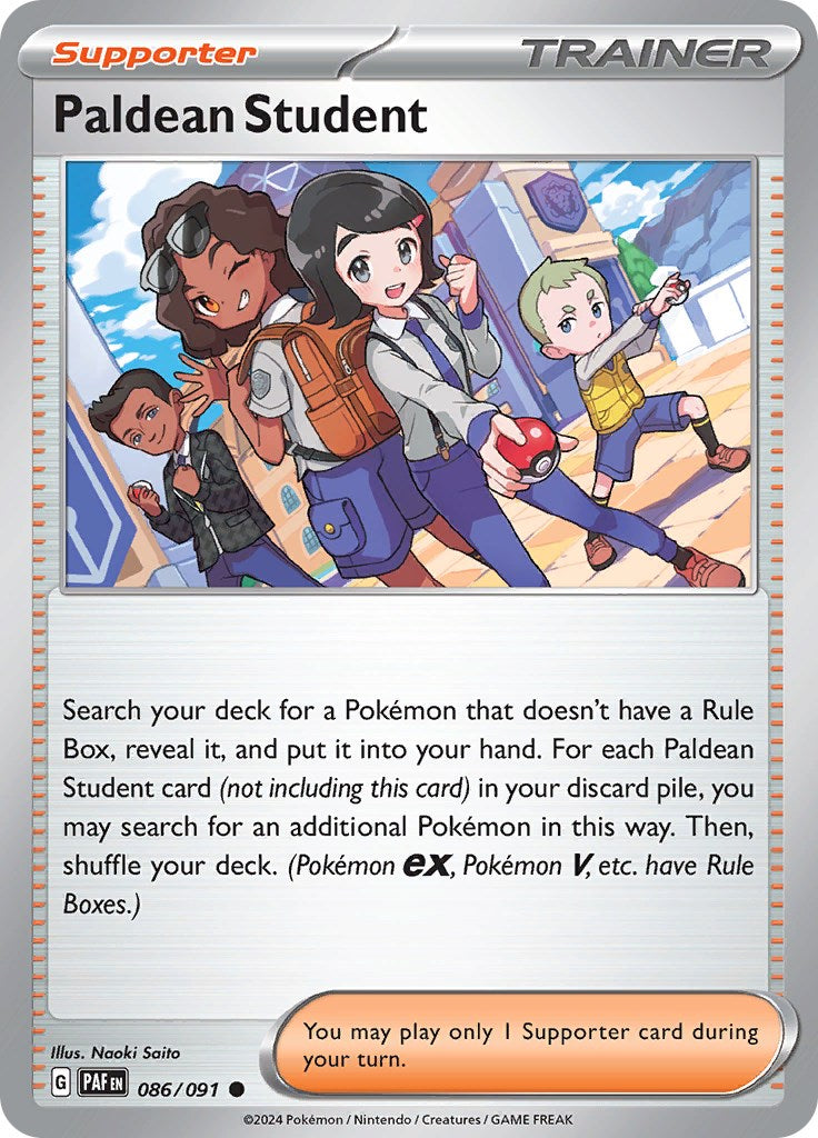 Paldean Student (086/091) [Scarlet & Violet: Paldean Fates] | Eastridge Sports Cards & Games