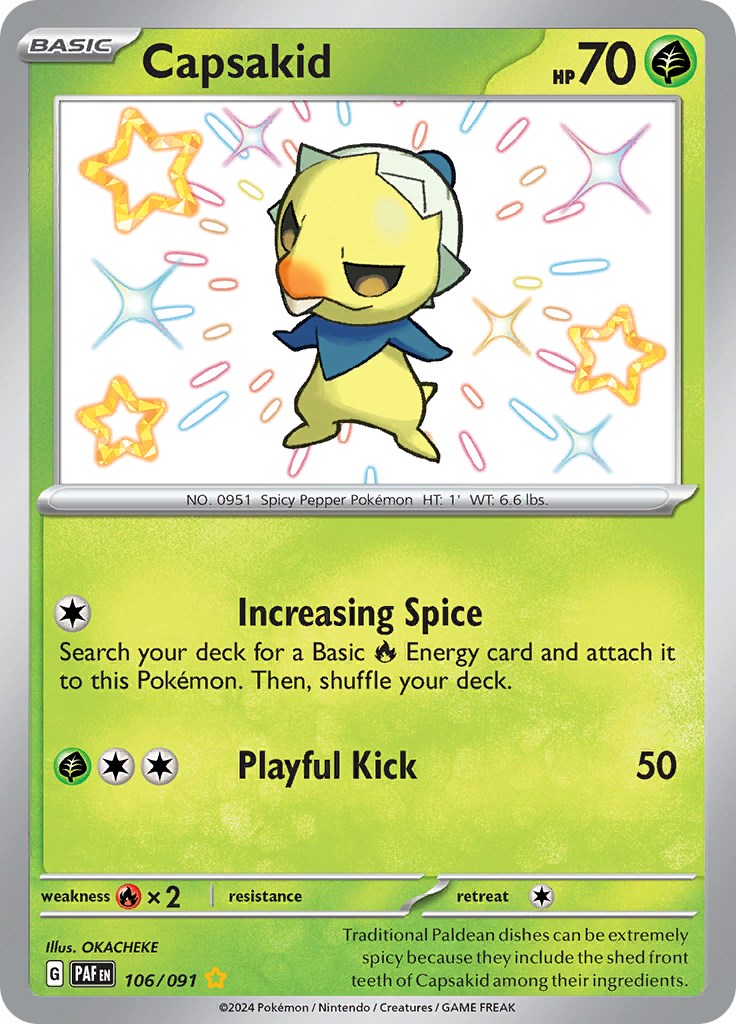 Capsakid (106/091) [Scarlet & Violet: Paldean Fates] | Eastridge Sports Cards & Games