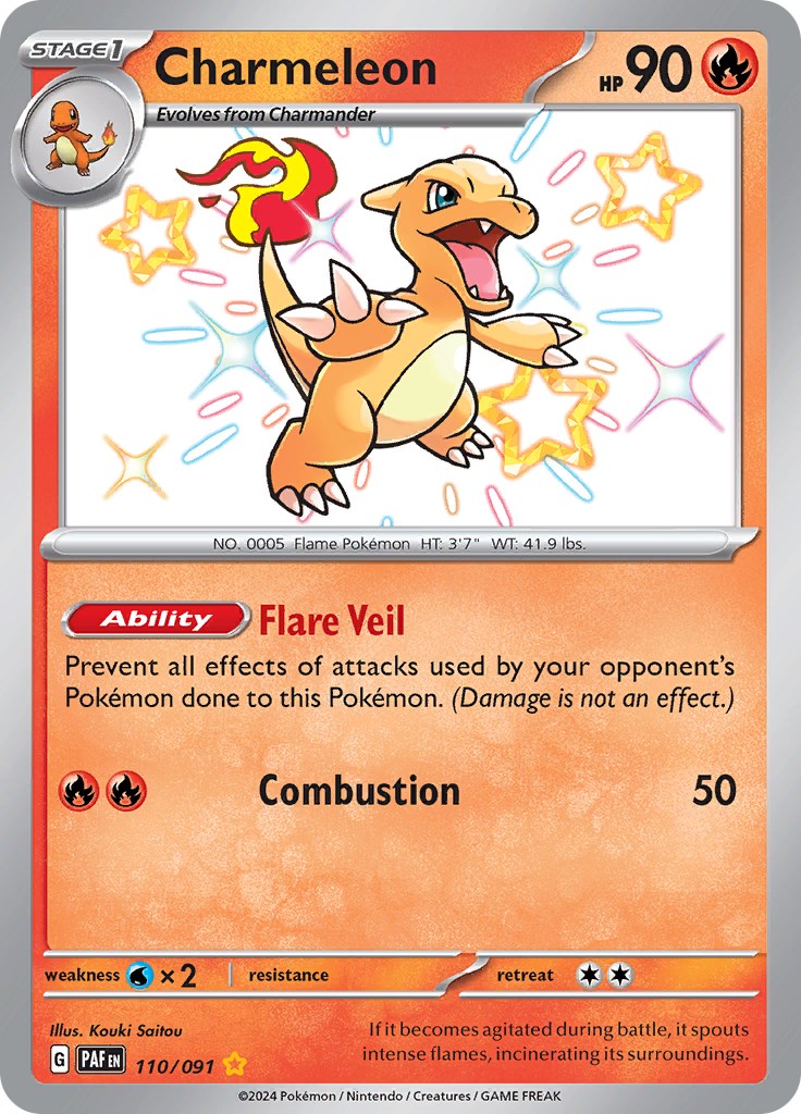 Charmeleon (110/091) [Scarlet & Violet: Paldean Fates] | Eastridge Sports Cards & Games