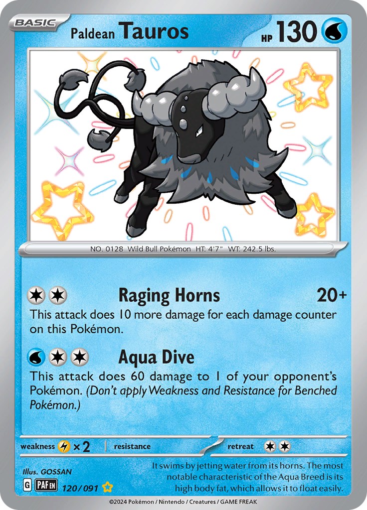 Paldean Tauros (120/091) [Scarlet & Violet: Paldean Fates] | Eastridge Sports Cards & Games