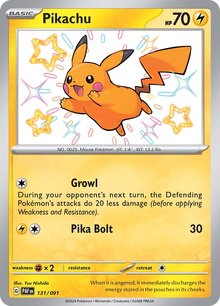 Pikachu (131/091) [Scarlet & Violet: Paldean Fates] | Eastridge Sports Cards & Games