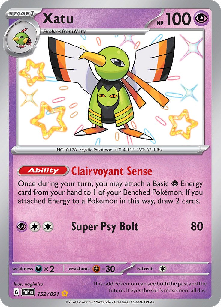 Xatu (152/091) [Scarlet & Violet: Paldean Fates] | Eastridge Sports Cards & Games