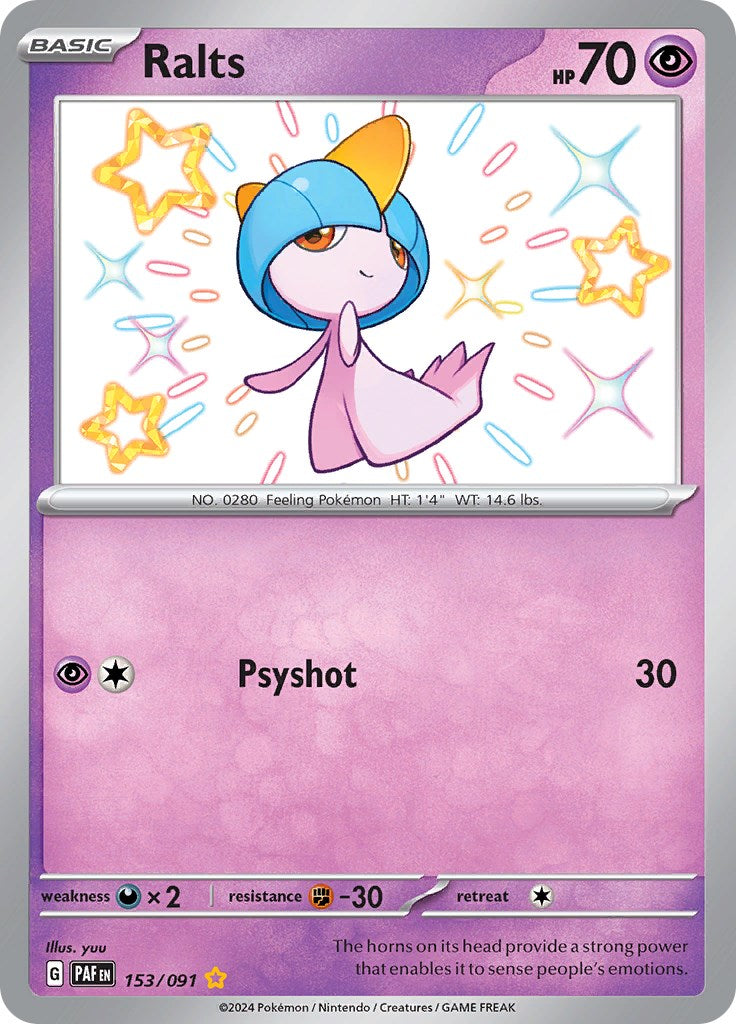 Ralts (153/091) [Scarlet & Violet: Paldean Fates] | Eastridge Sports Cards & Games