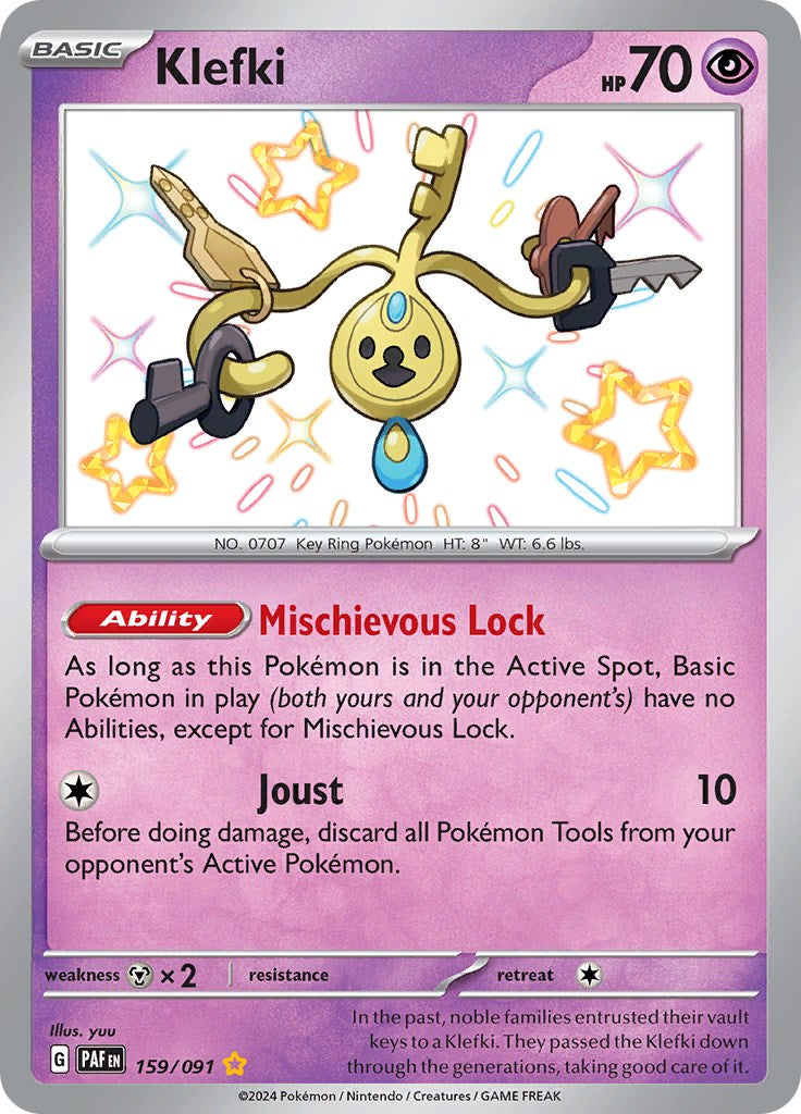 Klefki (159/091) [Scarlet & Violet: Paldean Fates] | Eastridge Sports Cards & Games