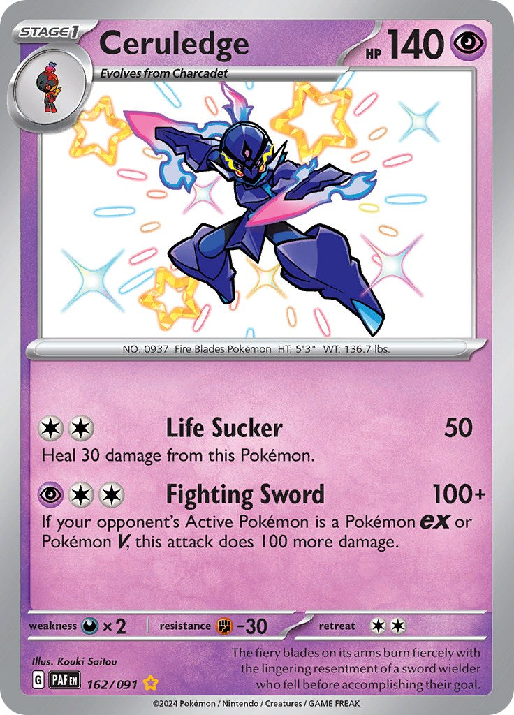 Ceruledge (162/091) [Scarlet & Violet: Paldean Fates] | Eastridge Sports Cards & Games