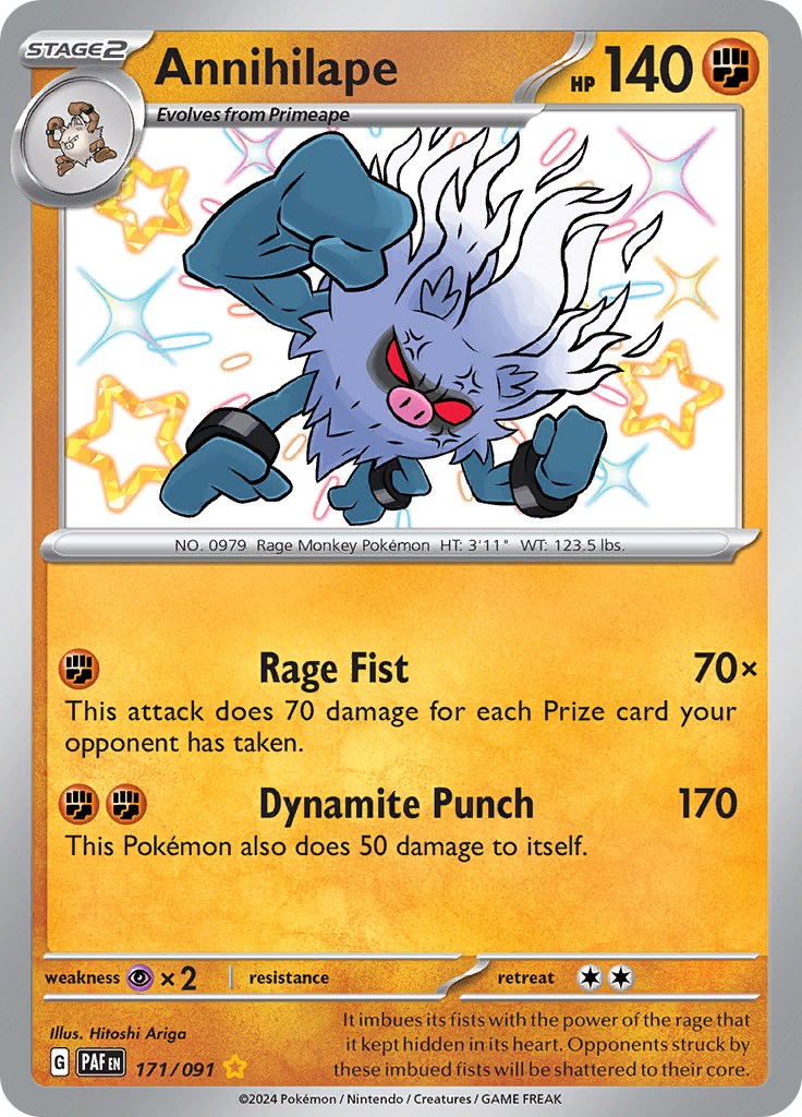 Annihilape (171/091) [Scarlet & Violet: Paldean Fates] | Eastridge Sports Cards & Games