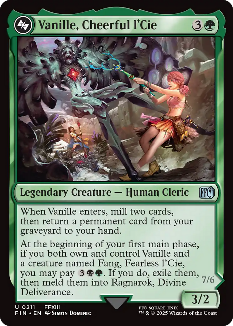 Vanille, Cheerful l'Cie // Ragnarok, Divine Deliverance [FINAL FANTASY] | Eastridge Sports Cards & Games