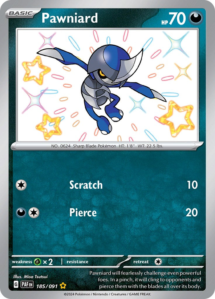 Pawniard (185/091) [Scarlet & Violet: Paldean Fates] | Eastridge Sports Cards & Games