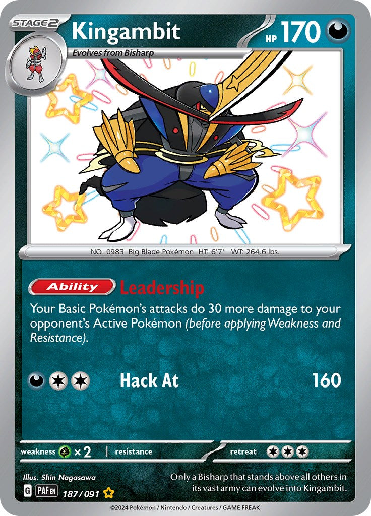 Kingambit (187/091) [Scarlet & Violet: Paldean Fates] | Eastridge Sports Cards & Games