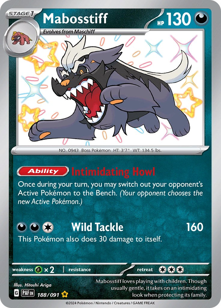 Mabosstiff (188/091) [Scarlet & Violet: Paldean Fates] | Eastridge Sports Cards & Games