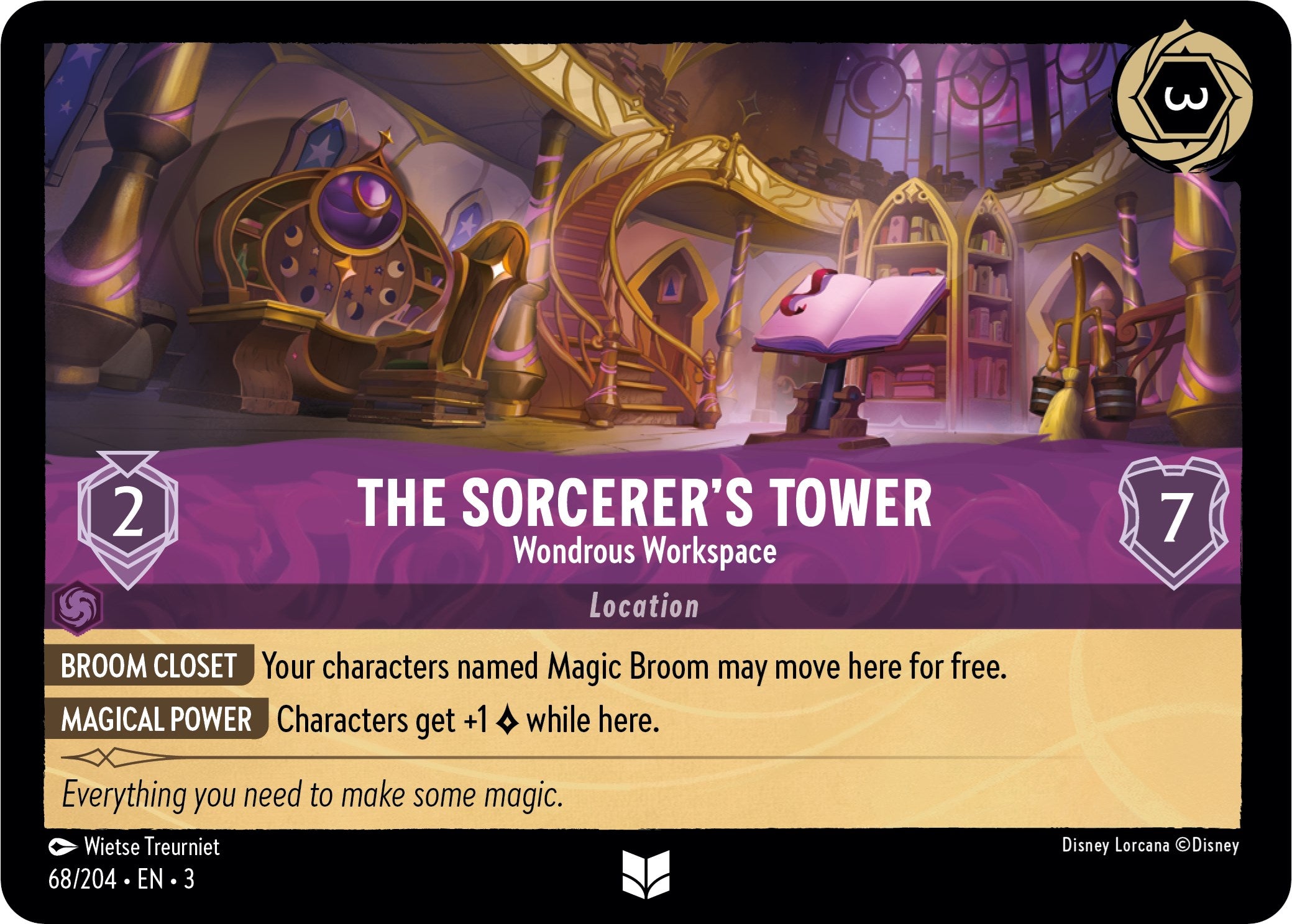 The Sorcerer's Tower - Wondrous Workspace (68/204) [Into the Inklands] | Eastridge Sports Cards & Games