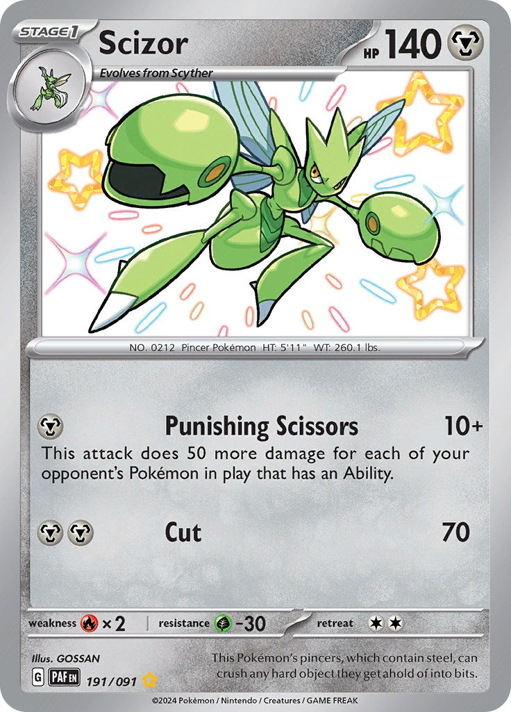 Scizor (191/091) [Scarlet & Violet: Paldean Fates] | Eastridge Sports Cards & Games