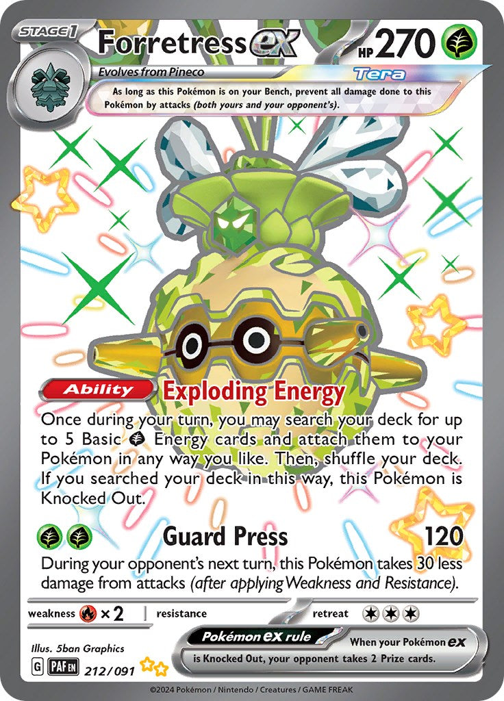 Forretress ex (212/091) [Scarlet & Violet: Paldean Fates] | Eastridge Sports Cards & Games