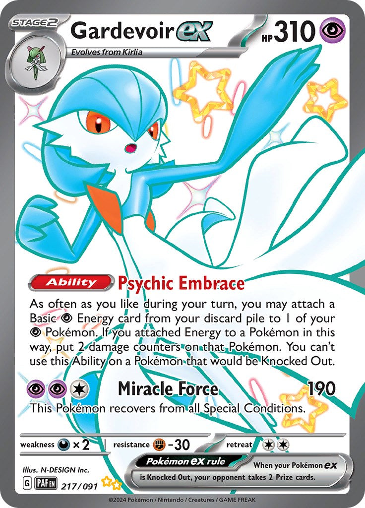 Gardevoir ex (217/091) [Scarlet & Violet: Paldean Fates] | Eastridge Sports Cards & Games