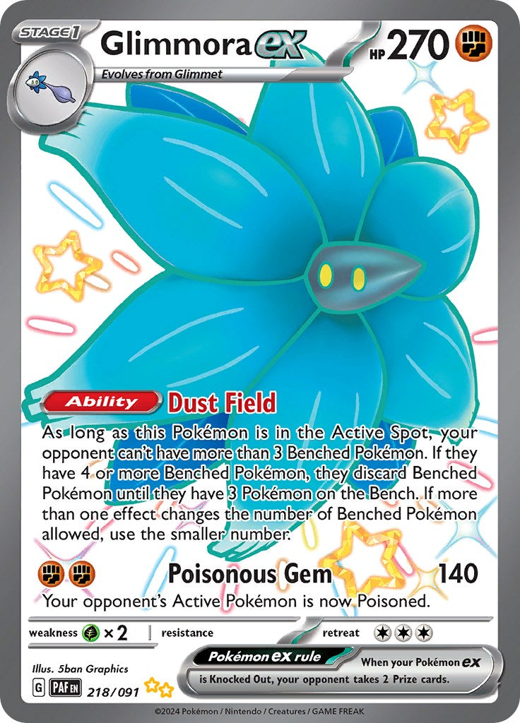 Glimmora ex (218/091) [Scarlet & Violet: Paldean Fates] | Eastridge Sports Cards & Games