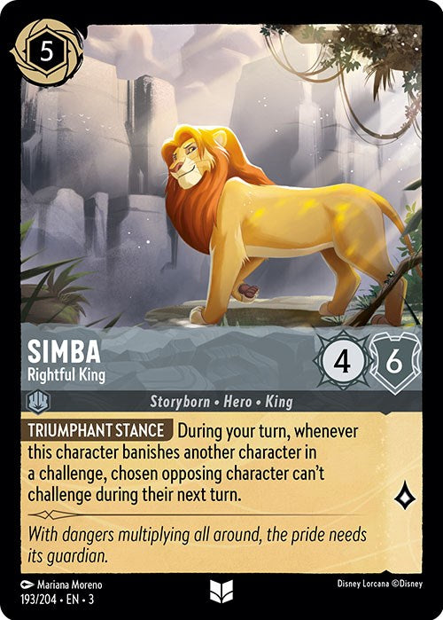Simba - Rightful King (193/204) [Into the Inklands] | Eastridge Sports Cards & Games