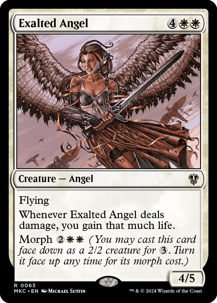 Exalted Angel [Murders at Karlov Manor Commander] | Eastridge Sports Cards & Games