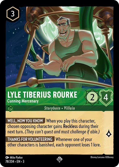 Lyle Tiberius Rourke - Cunning Mercenary (78/204) [Into the Inklands] | Eastridge Sports Cards & Games