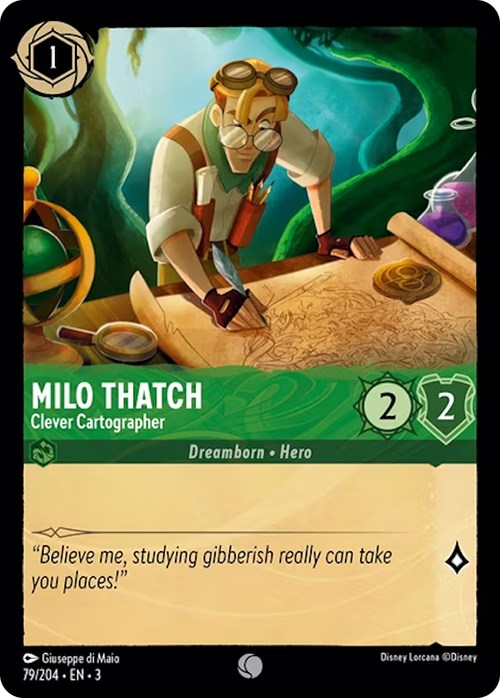 Milo Thatch - Clever Cartographer (79/204) [Into the Inklands] | Eastridge Sports Cards & Games