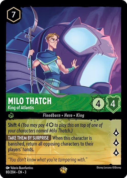 Milo Thatch - King of Atlantis (80/204) [Into the Inklands] | Eastridge Sports Cards & Games