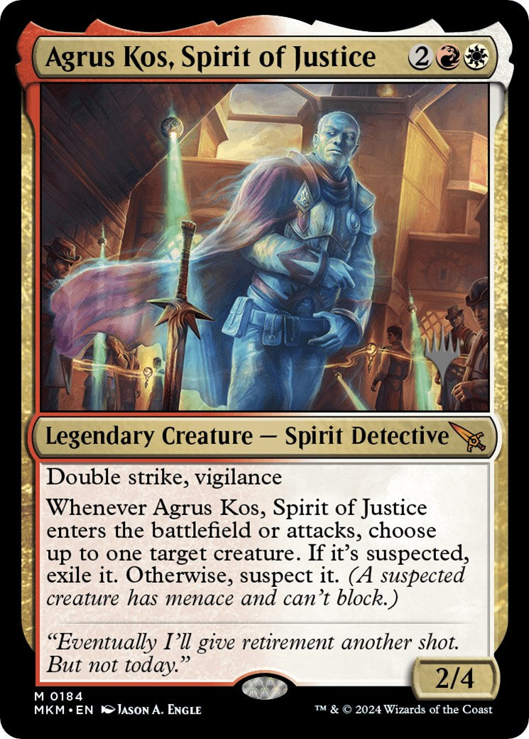 Agrus Kos, Spirit of Justice (Promo Pack) [Murders at Karlov Manor Promos] | Eastridge Sports Cards & Games