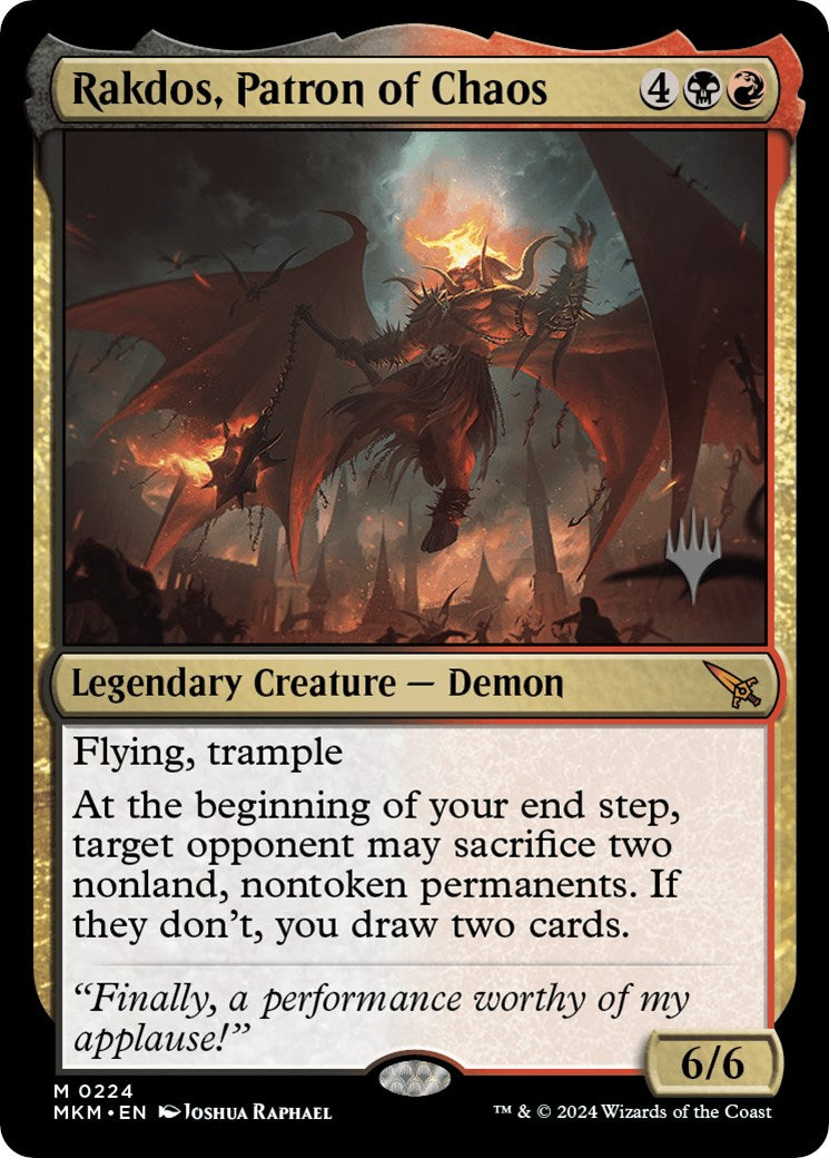 Rakdos, Patron of Chaos (Promo Pack) [Murders at Karlov Manor Promos] | Eastridge Sports Cards & Games