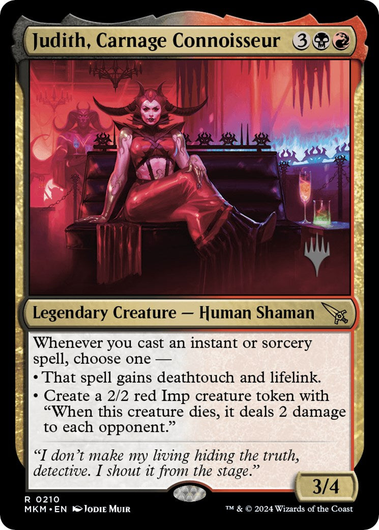 Judith, Carnage Connoisseur (Promo Pack) [Murders at Karlov Manor Promos] | Eastridge Sports Cards & Games