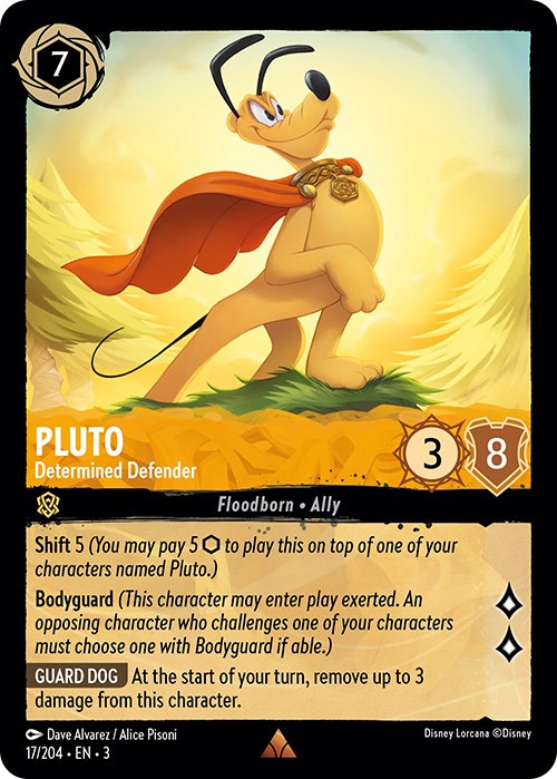 Pluto - Determined Defender (17/204) [Into the Inklands] | Eastridge Sports Cards & Games