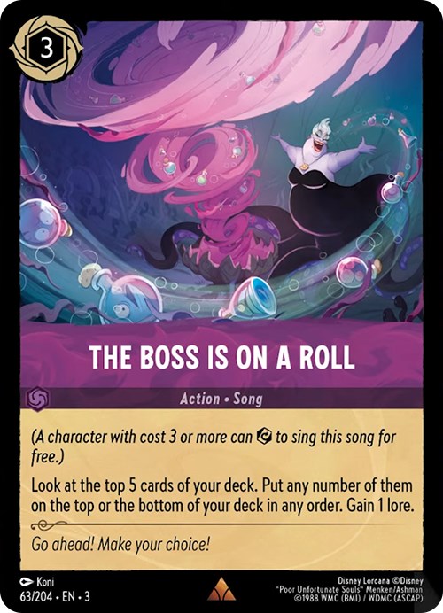 The Boss is on a Roll (63/204) [Into the Inklands] | Eastridge Sports Cards & Games