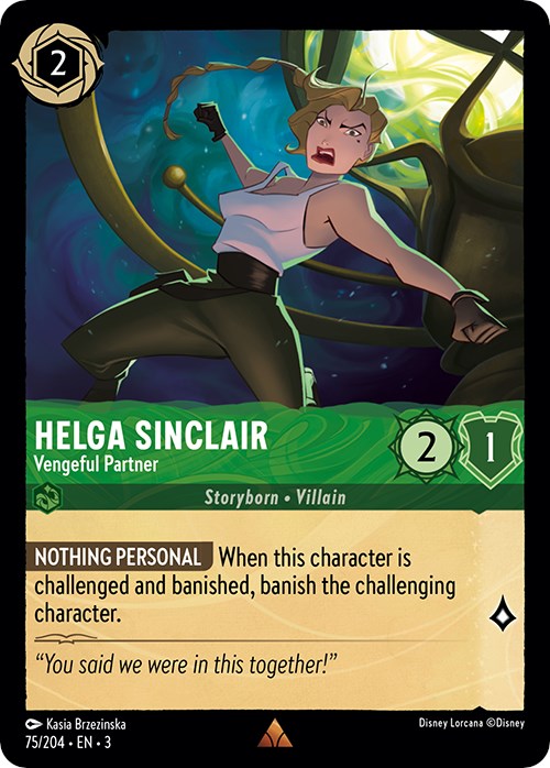 Helga Sinclair - Vengeful Partner (75/204) [Into the Inklands] | Eastridge Sports Cards & Games