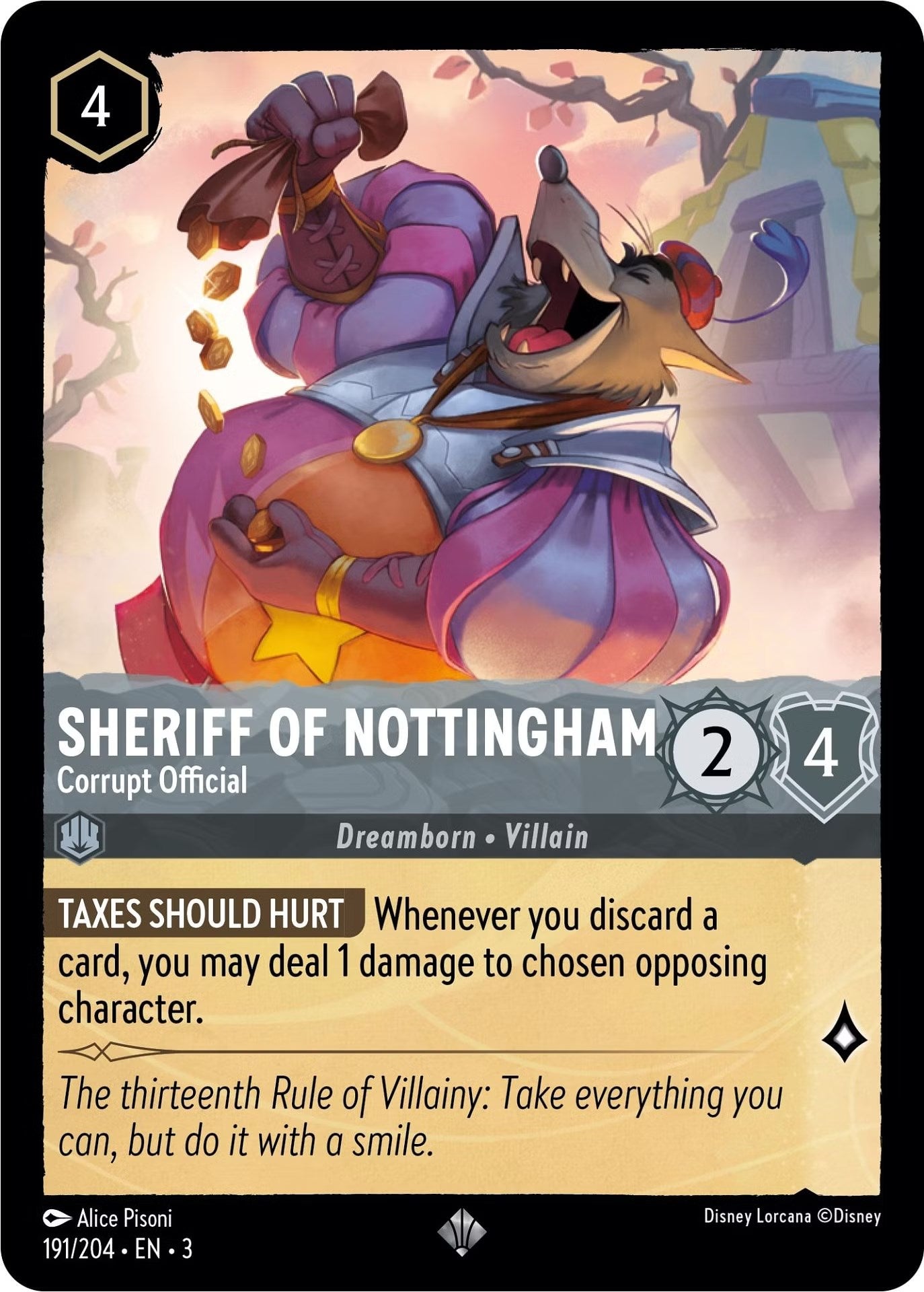 Sheriff of Nottingham - Corrupt Official (191/204) [Into the Inklands] | Eastridge Sports Cards & Games