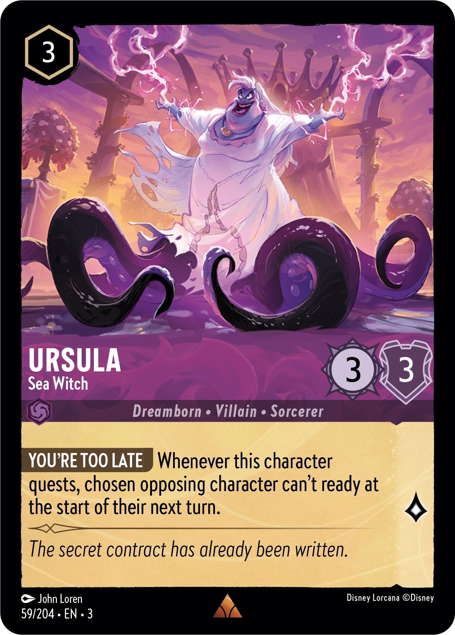 Ursula - Sea Witch (59/204) [Into the Inklands] | Eastridge Sports Cards & Games