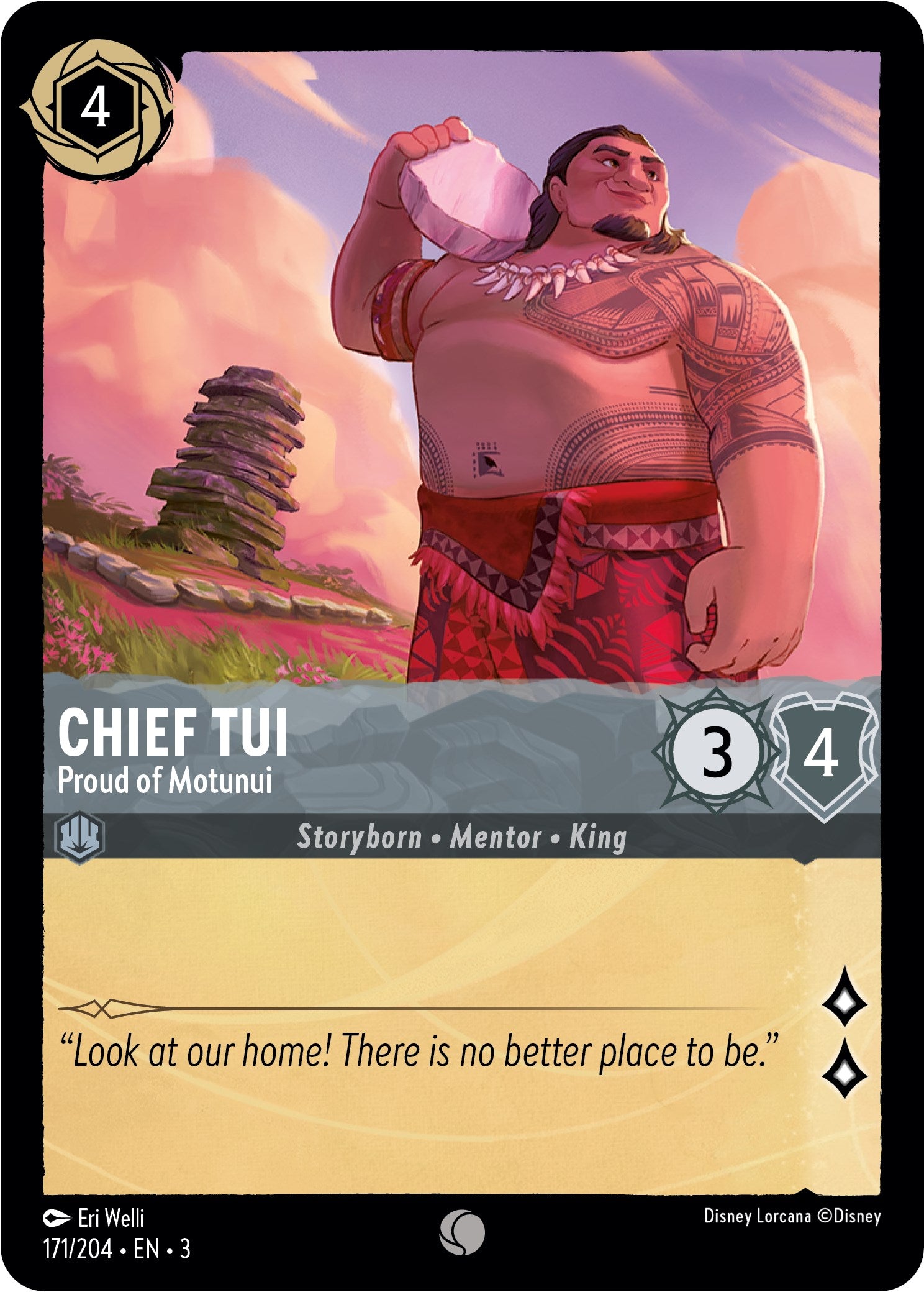 Chief Tui - Proud of Motunui (171/204) [Into the Inklands] | Eastridge Sports Cards & Games