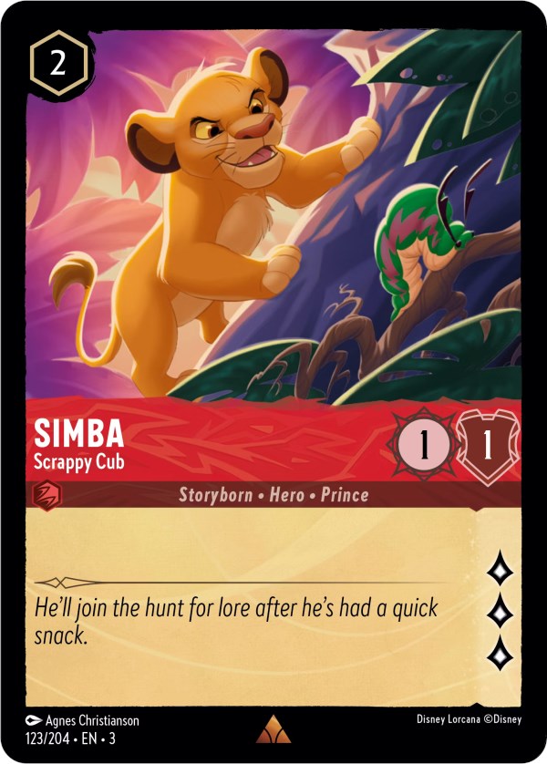 Simba - Scrappy Cub (123/204) [Into the Inklands] | Eastridge Sports Cards & Games