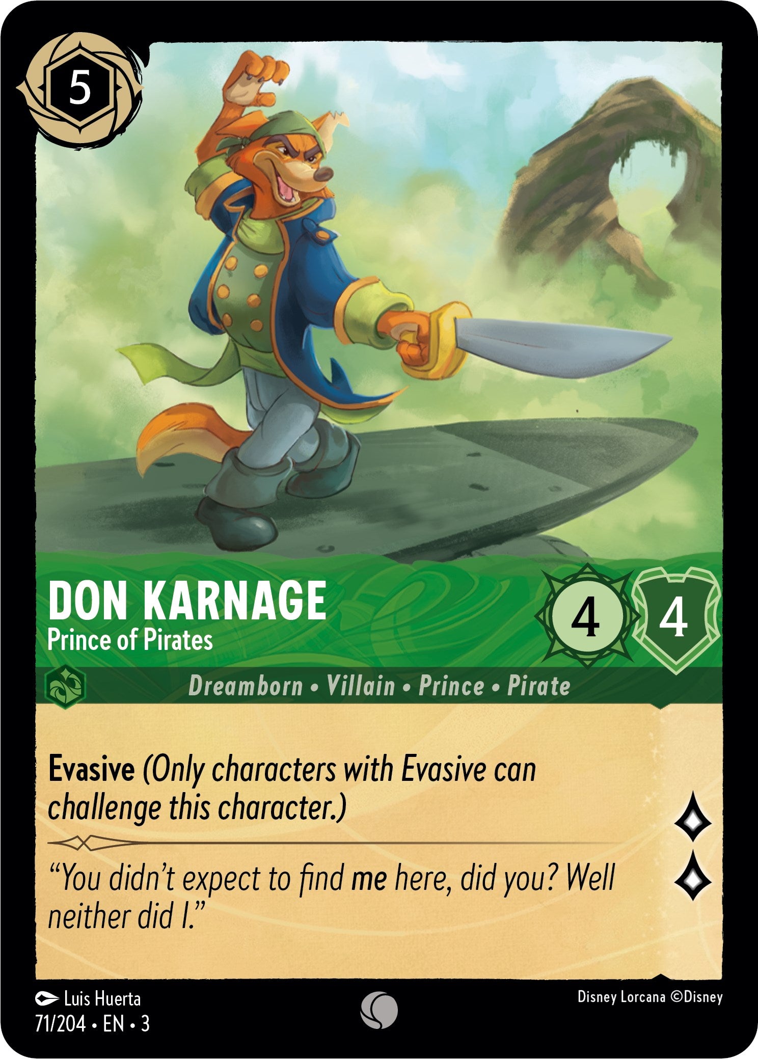 Don Karnage - Prince of Pirates (71/204) [Into the Inklands] | Eastridge Sports Cards & Games