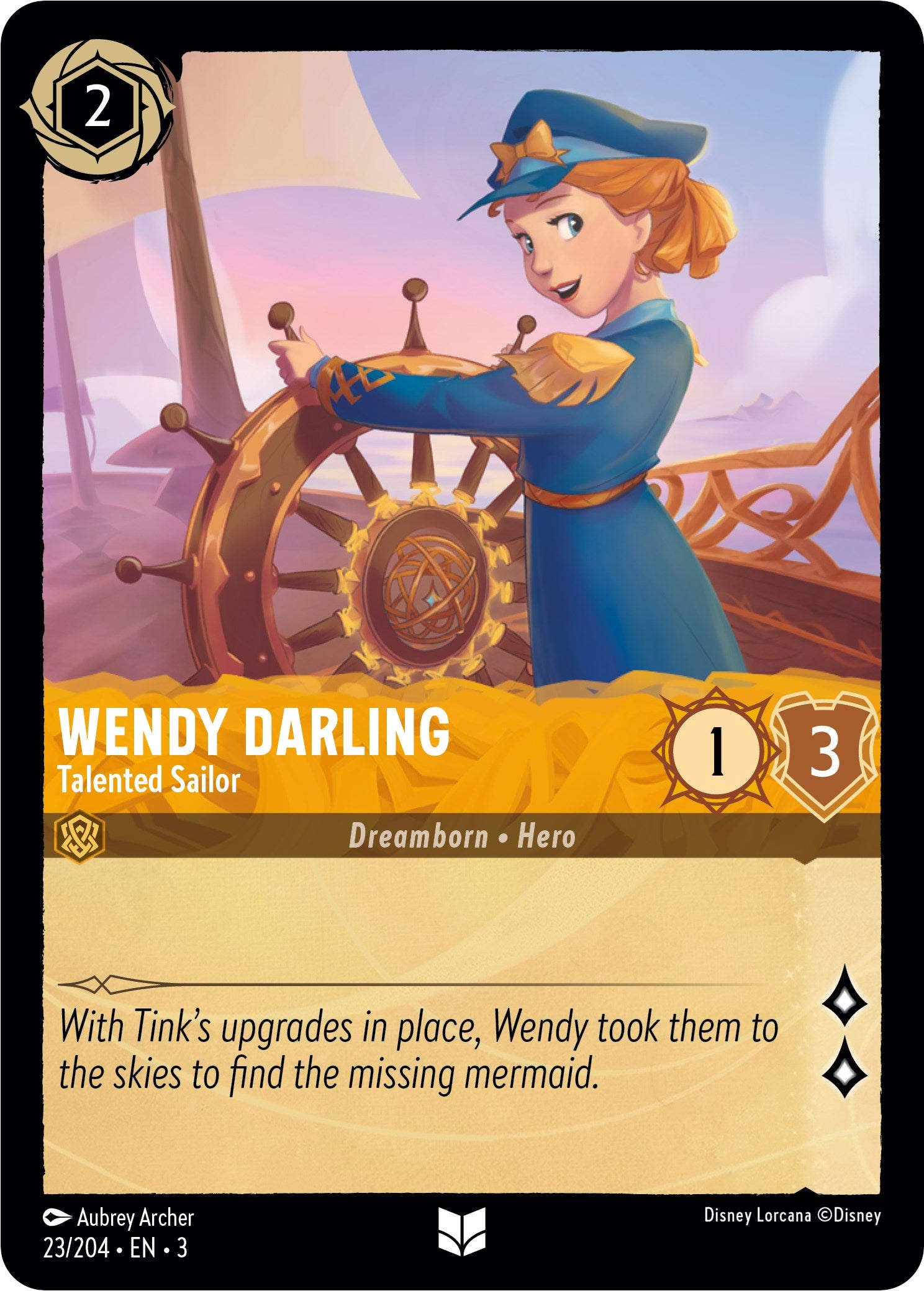 Wendy Darling - Talented Sailor (23/204) [Into the Inklands] | Eastridge Sports Cards & Games