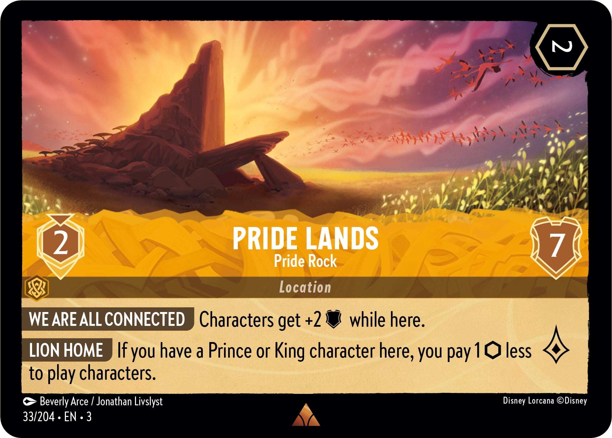 Pride Lands - Pride Rock (33/204) [Into the Inklands] | Eastridge Sports Cards & Games