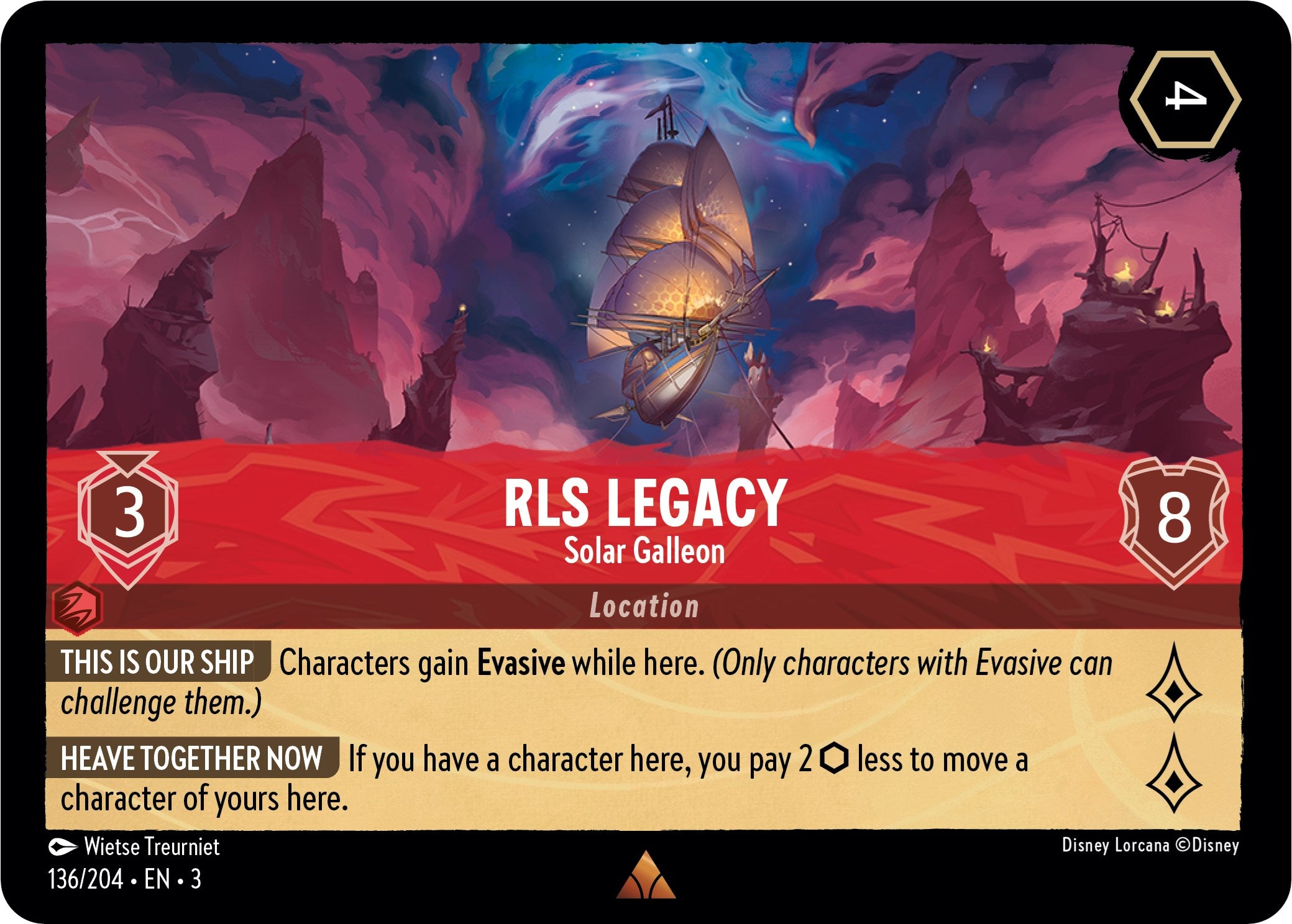 RLS Legacy - Solar Galleon (136/204) [Into the Inklands] | Eastridge Sports Cards & Games