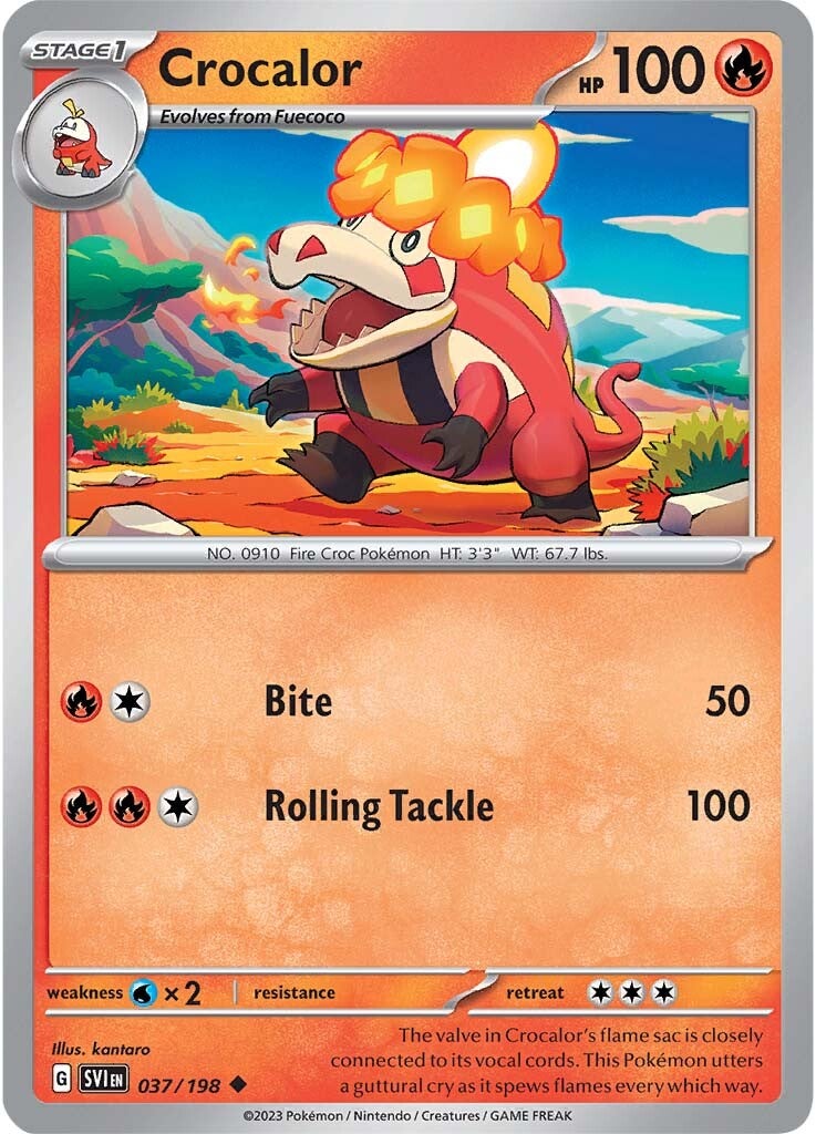 Crocalor (037/198) [Scarlet & Violet: Base Set] | Eastridge Sports Cards & Games