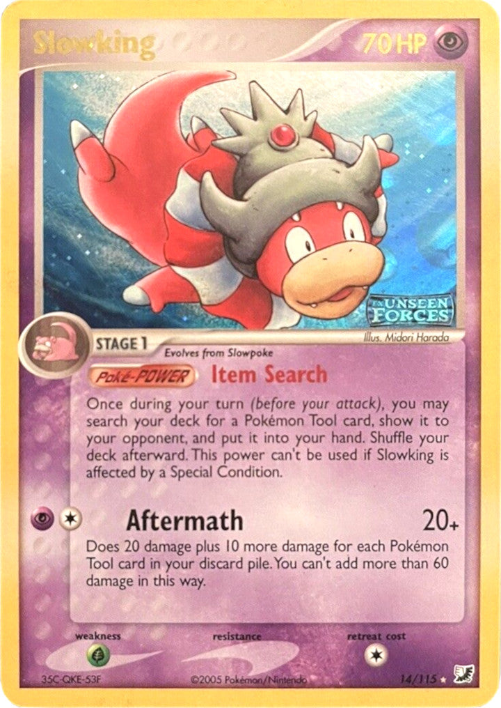 Slowking (14/115) (Stamped) [EX: Unseen Forces] | Eastridge Sports Cards & Games