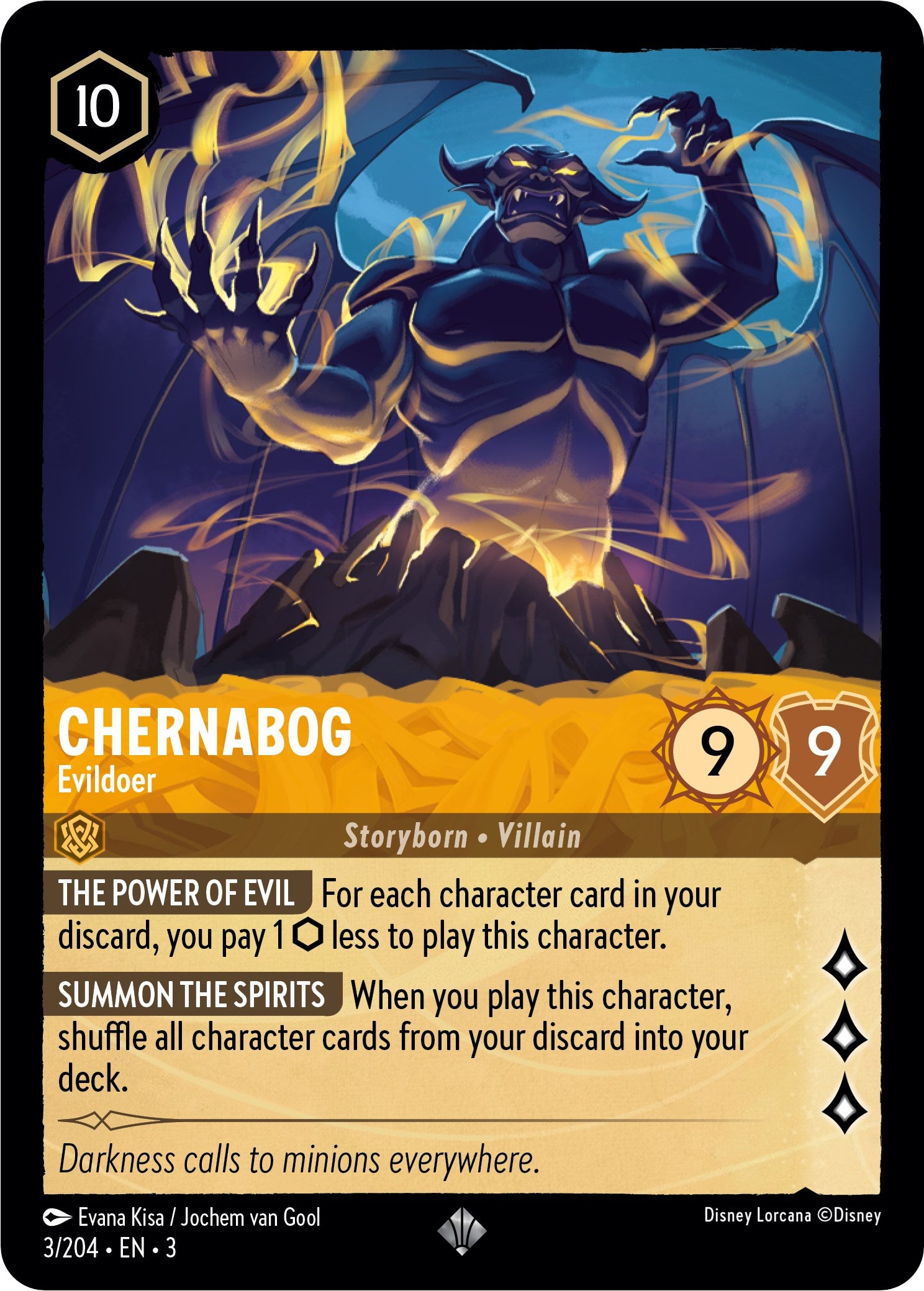 Chernabog - Evildoer (3/204) [Into the Inklands] | Eastridge Sports Cards & Games