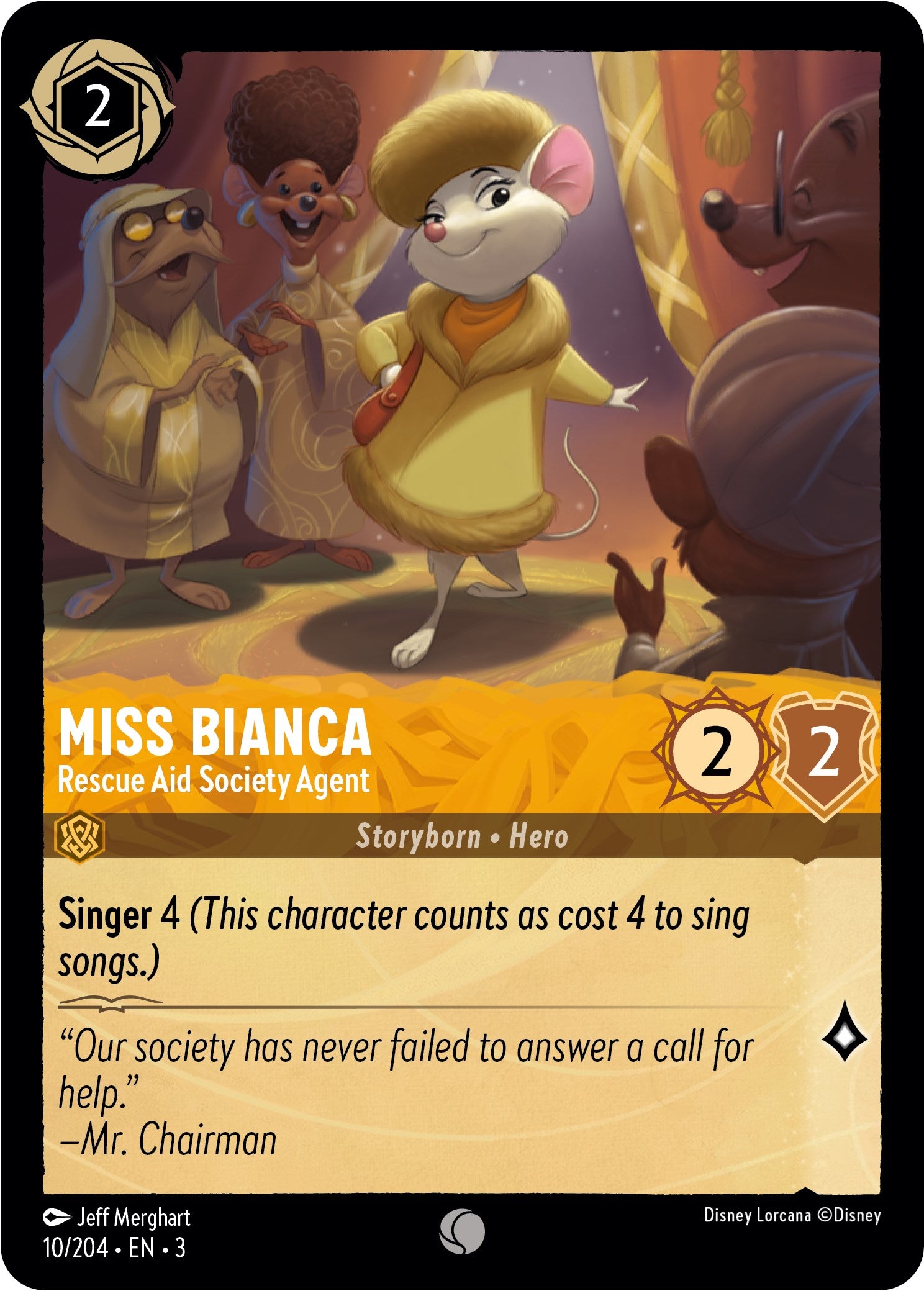 Miss Bianca - Rescue Aid Society Agent (10/204) [Into the Inklands] | Eastridge Sports Cards & Games