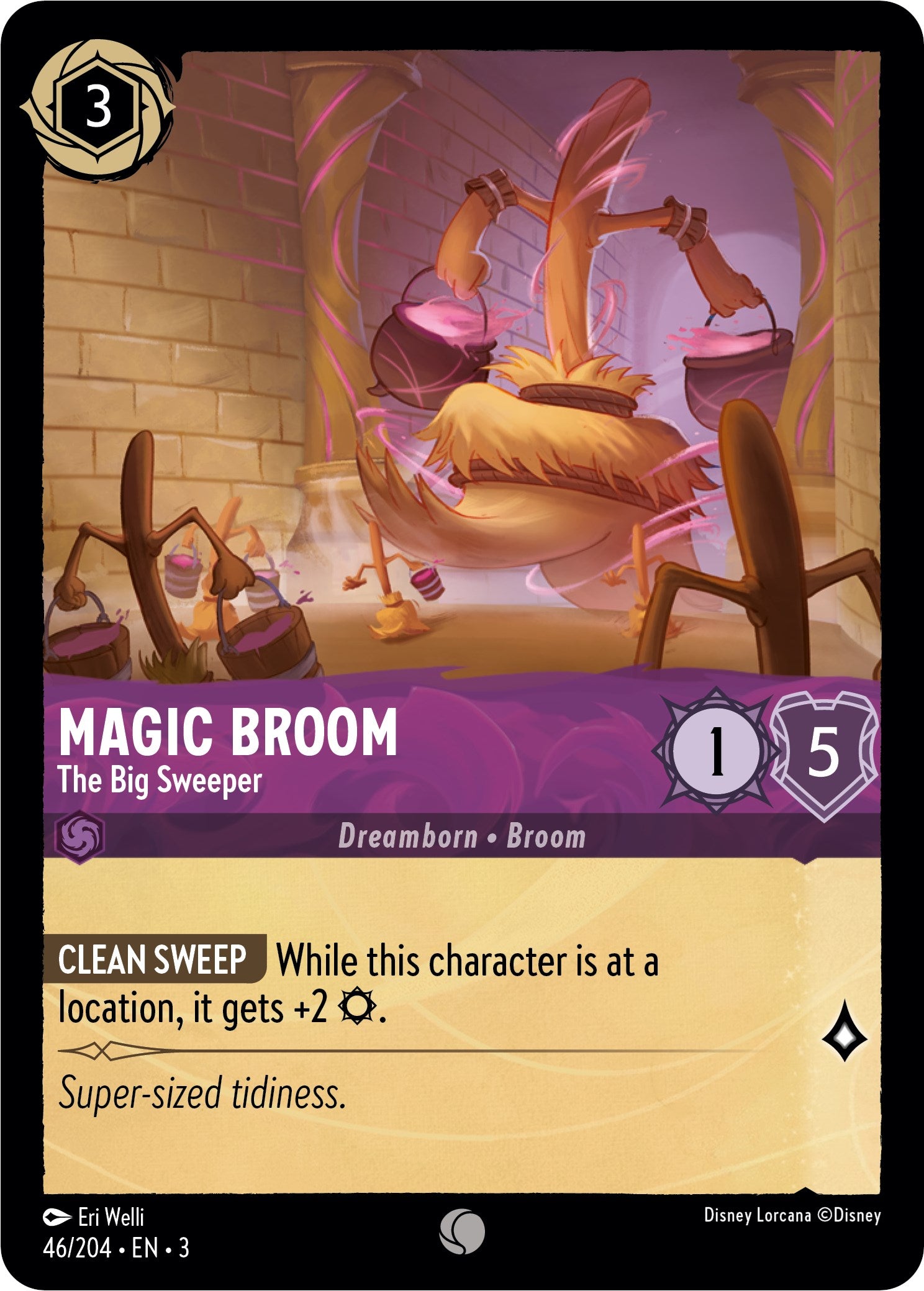 Magic Broom - The Big Sweeper (46//204) [Into the Inklands] | Eastridge Sports Cards & Games