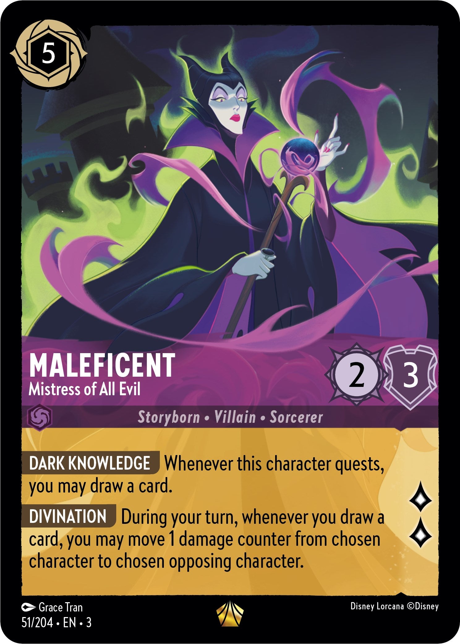 Maleficent - Mistress of All Evil (51/204) [Into the Inklands] | Eastridge Sports Cards & Games