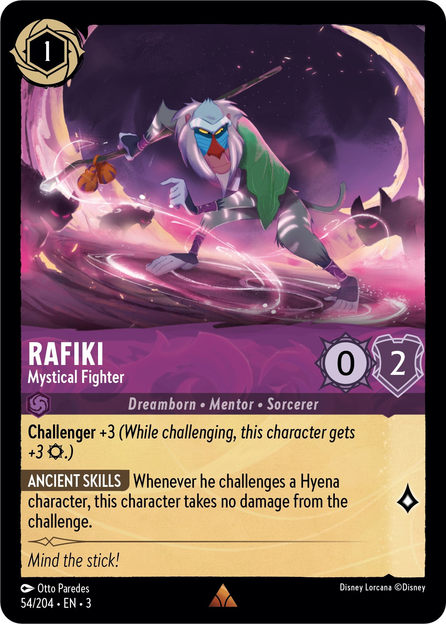 Rafiki - Mystical Fighter (54//204) [Into the Inklands] | Eastridge Sports Cards & Games