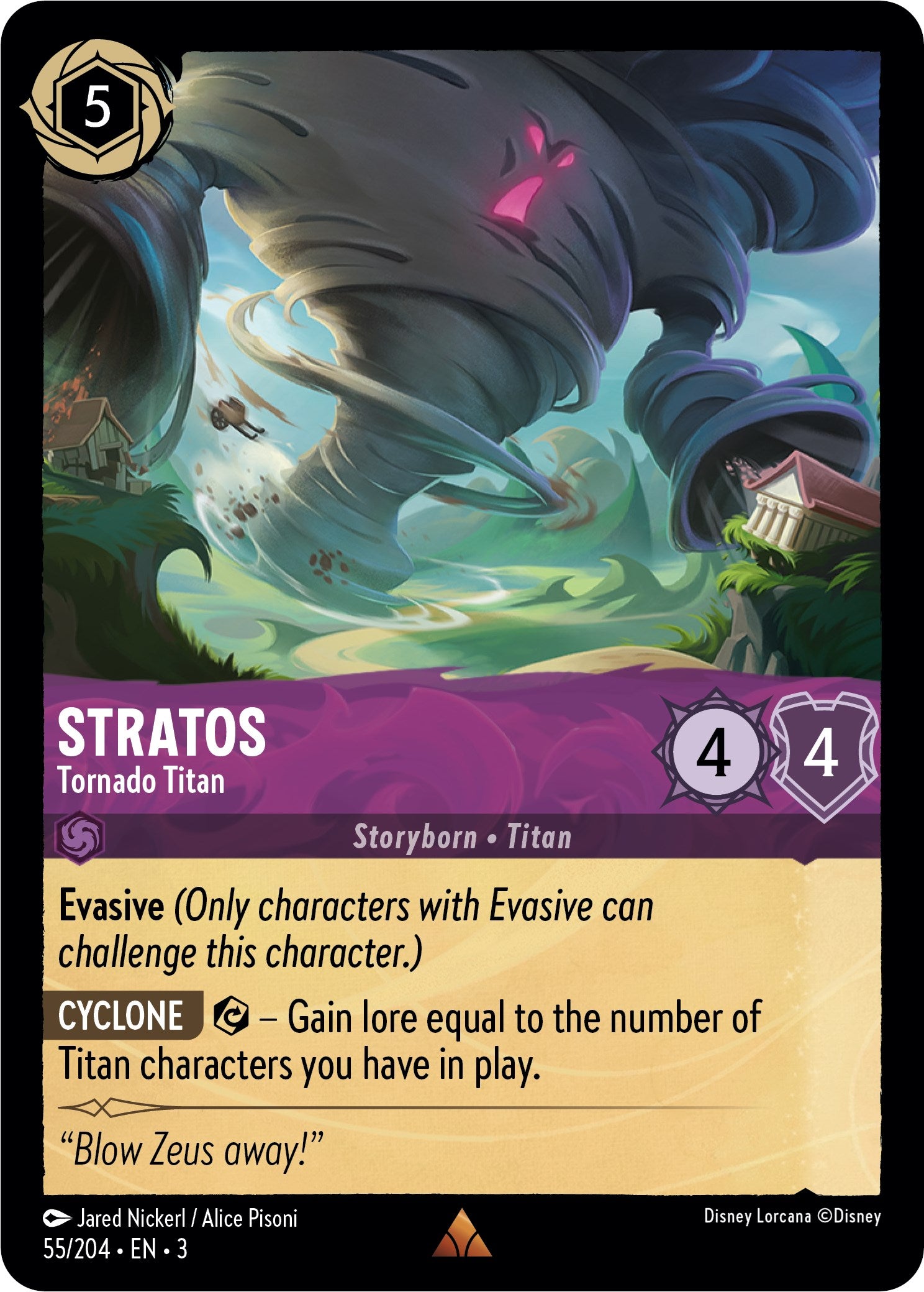 Stratos - Tornado Titan (55//204) [Into the Inklands] | Eastridge Sports Cards & Games