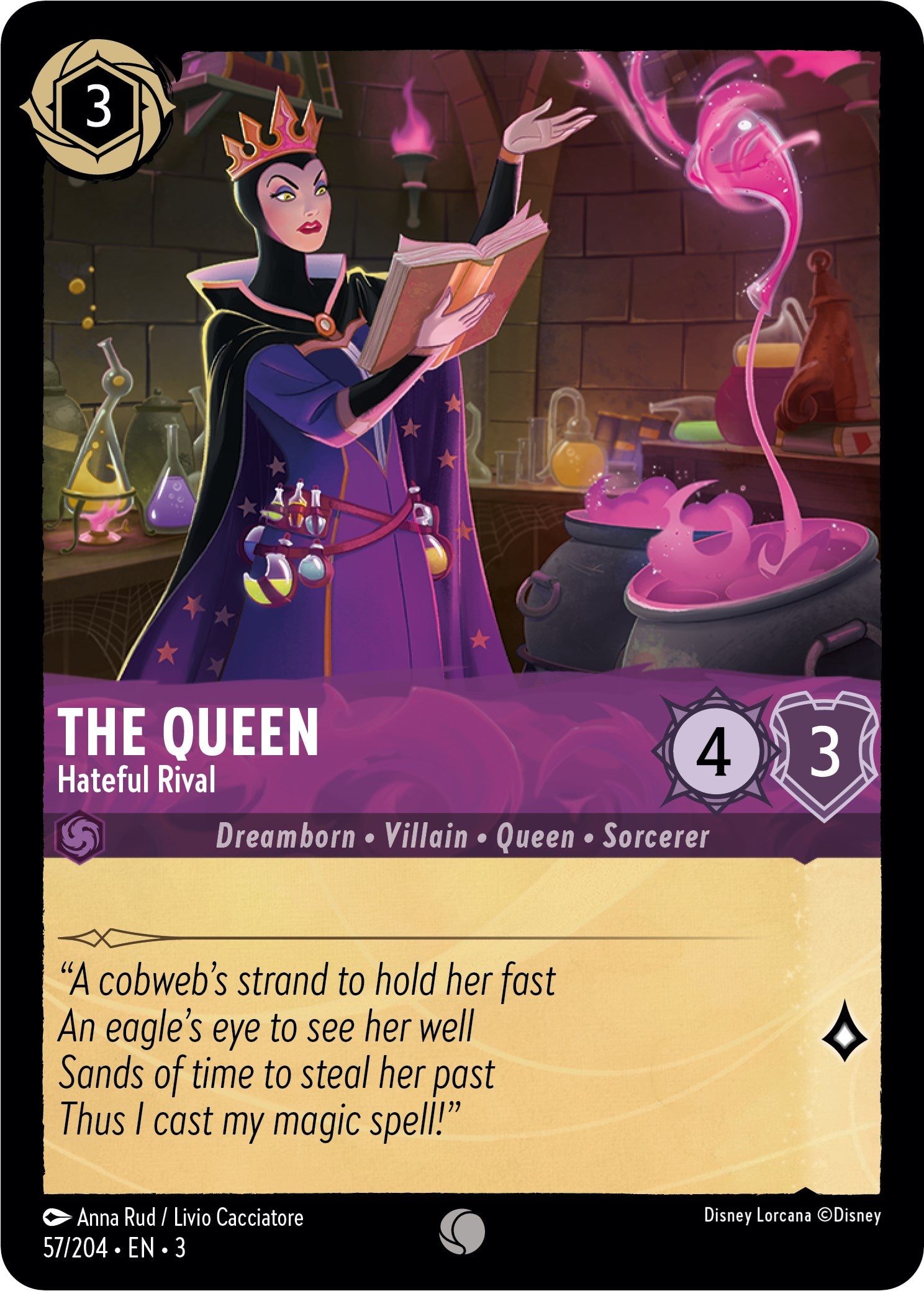 The Queen - Hateful Rival (57/204) [Into the Inklands] | Eastridge Sports Cards & Games