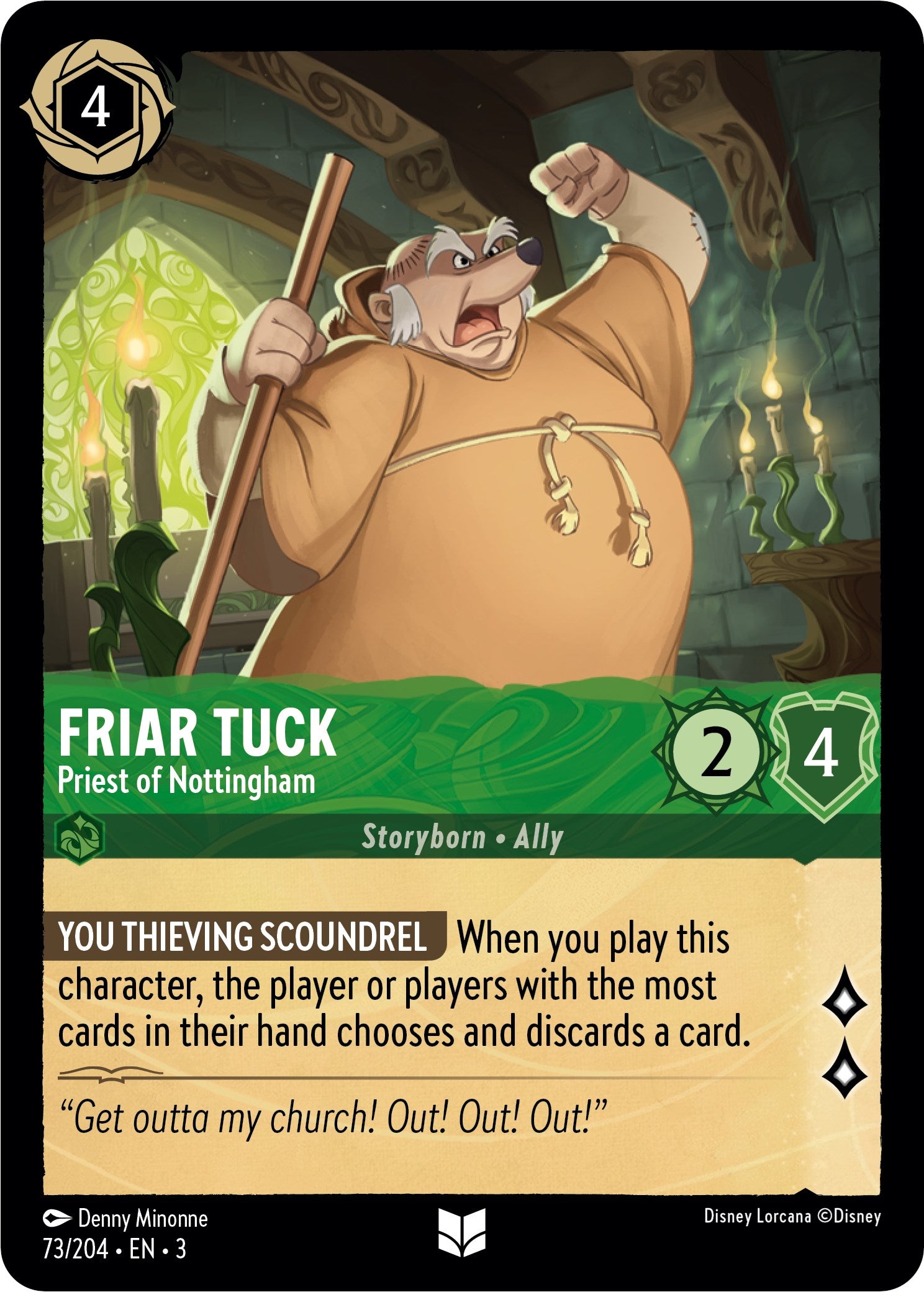 Friar Tuck - Priest of Nottingham (73/204) [Into the Inklands] | Eastridge Sports Cards & Games