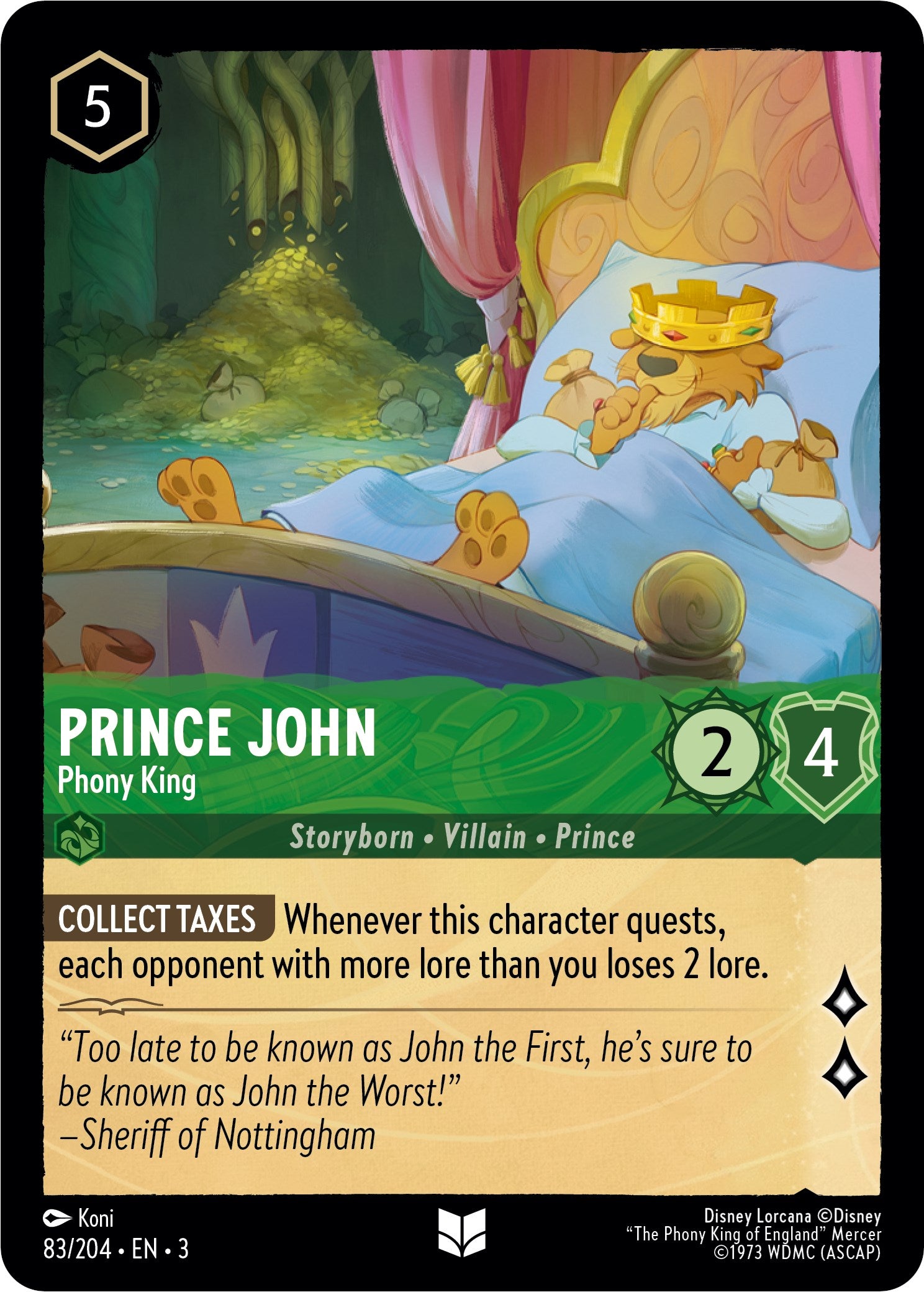 Prince John - Phony King (83//204) [Into the Inklands] | Eastridge Sports Cards & Games