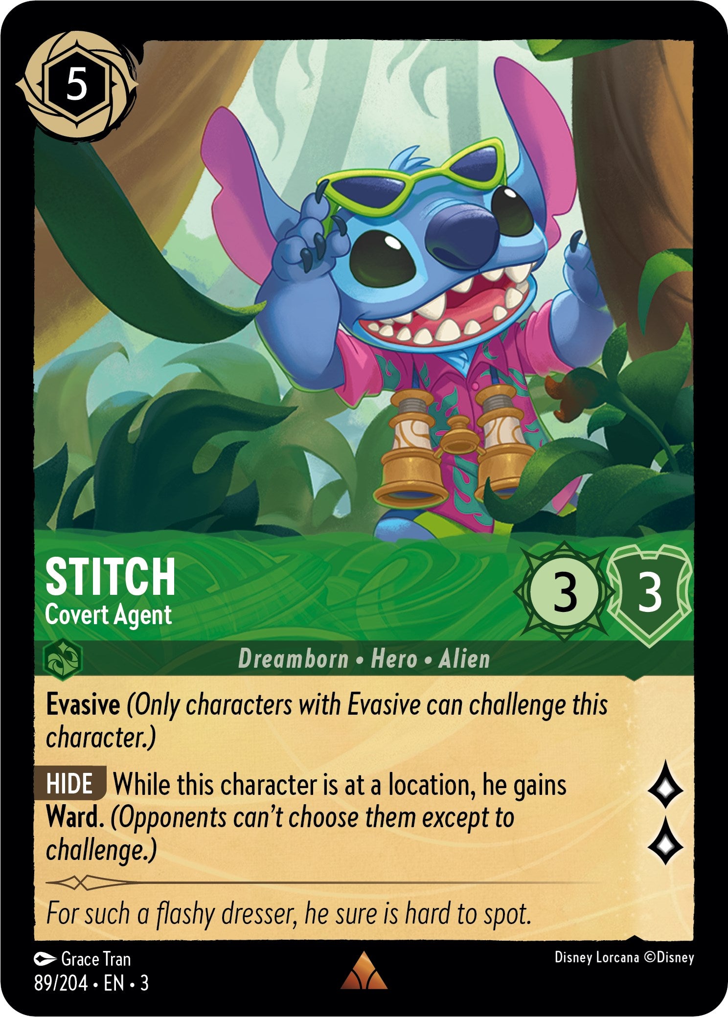 Stitch - Covert Agent (89//204) [Into the Inklands] | Eastridge Sports Cards & Games